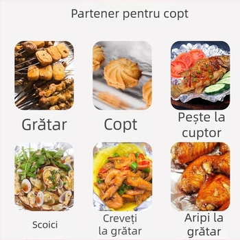 Folie de aluminiu pentru coacere și grătar 8011, alimentară, rezistentă la temperaturi înalte, impermeabilă, lățimi personalizabile 300/450 mm, grosime 0.009–0.025 mm, imprimare siglă disponibilă