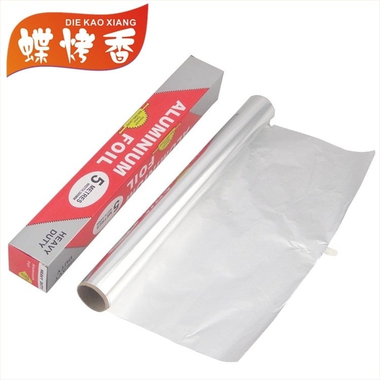 Roasted Butterfly folie subțire de aluminiu pentru grătar în aer liber, 5 m lungime, 30 cm lățime
