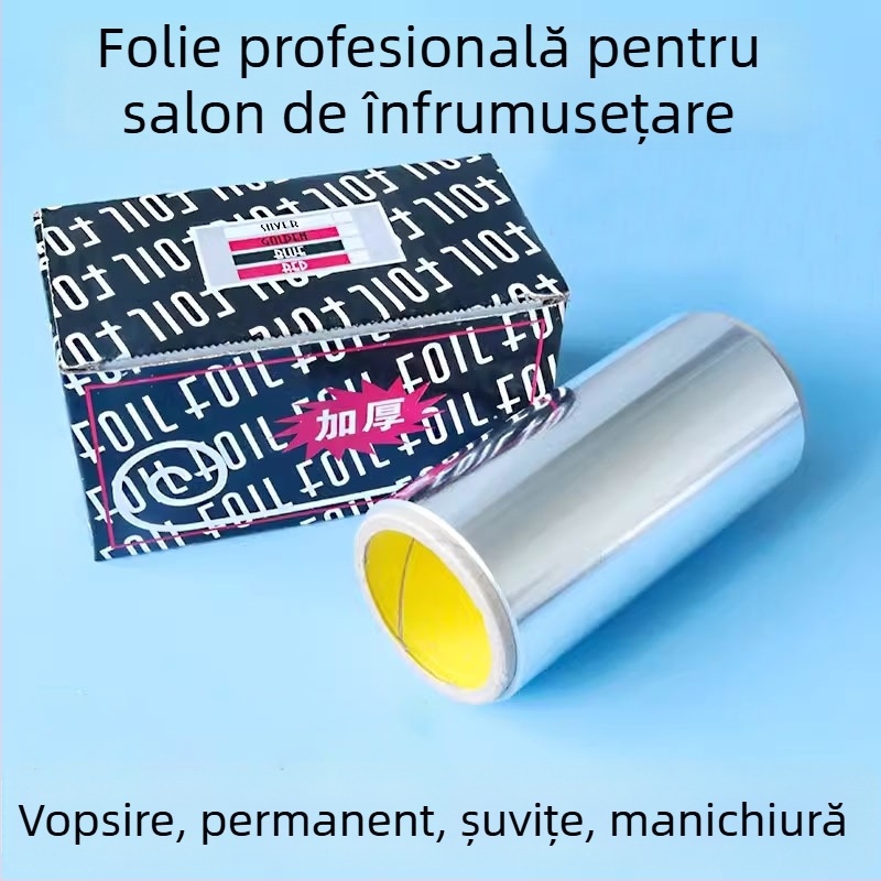 Folie de aluminiu alimentară pentru permanentarea părului și servicii de manichiură — utilizare profesională în salon