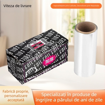 Folie de aluminiu îngroșată pentru vopsirea părului și evidențiere, lățime 12 cm, lungime 4 m