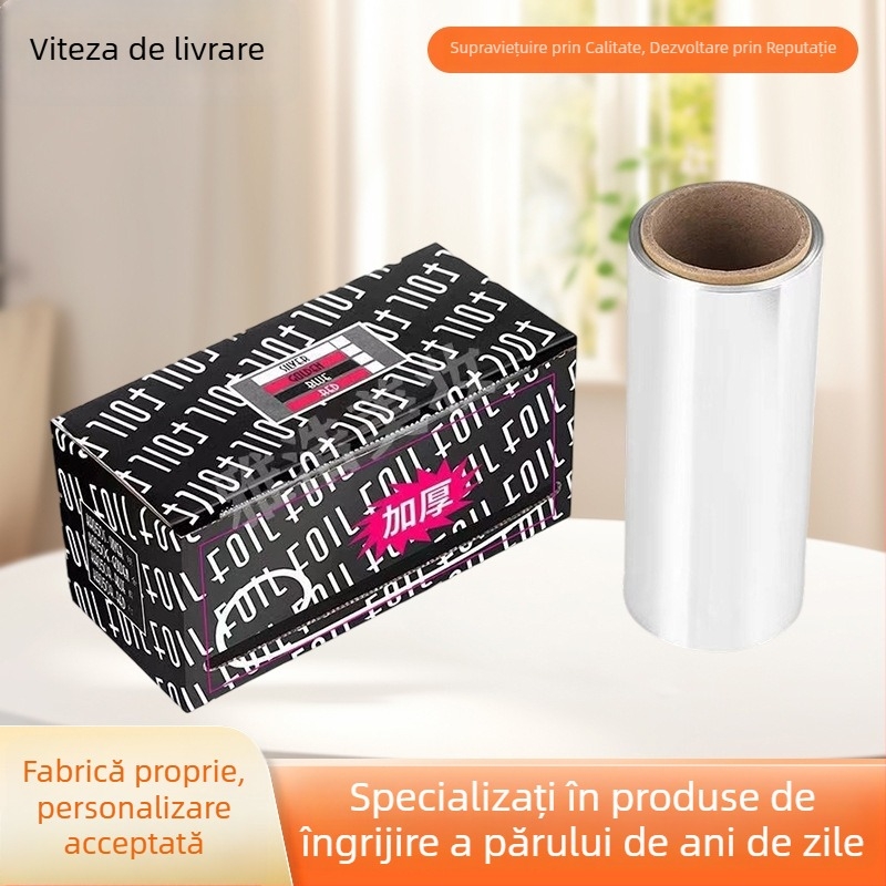 Folie de aluminiu îngroșată pentru vopsirea părului și evidențiere, lățime 12 cm, lungime 4 m