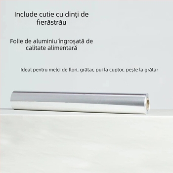 615 Foaie de folie din aluminiu pentru grătar – aluminiu pur, de înaltă calitate, pentru gătit carne și fructe de mare