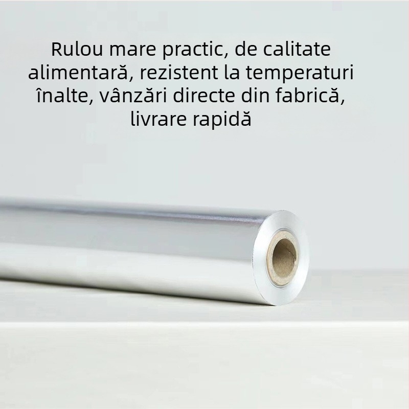 615 Foaie de folie din aluminiu pentru grătar – aluminiu pur, de înaltă calitate, pentru gătit carne și fructe de mare