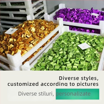 Hartie de folie de aluminiu pentru ciocolată, personalizată și groasă, rezistentă la ulei și la temperaturi înalte