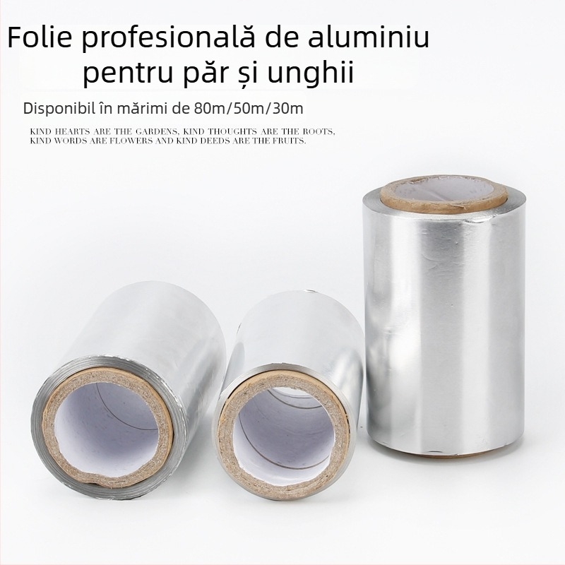 Folie profesională pentru păr și unghii, folie de aluminiu pentru perm și îndepărtarea lacului de unghii, trei variante