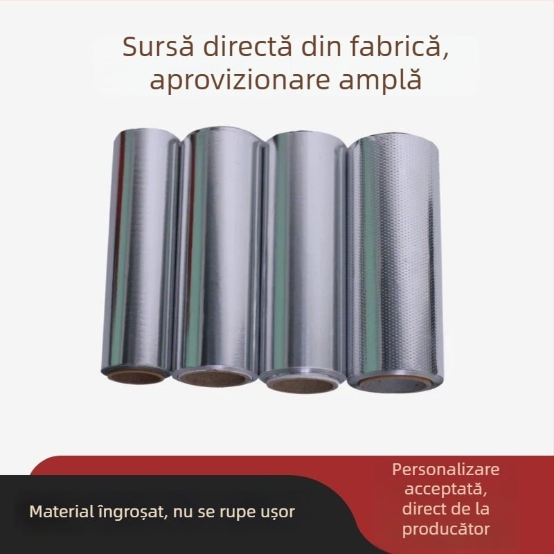 Role de folie de aluminiu pentru coafuri îngroșate, pentru perm, vopsire și evidențieri, lățime 12–15 cm