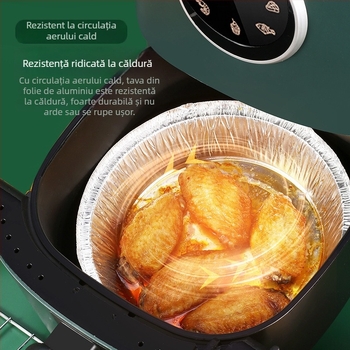 Cutie și farfurie din folie de aluminiu, pentru coacere și grătar; hârtie de copt