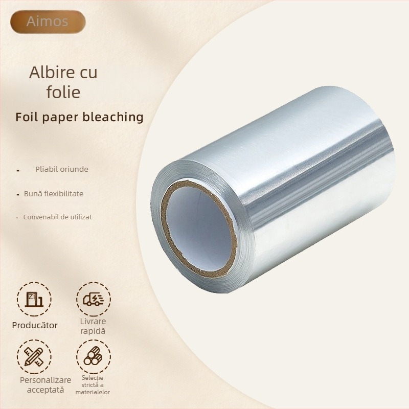 Folie de aluminiu pentru păr, pentru perm și nuanțări, folie pentru artă de unghii