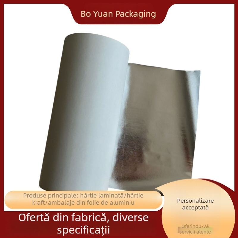 Hârtie de ambalare din folie de aluminiu colorată, personalizabilă, pentru unt și ciocolată, utilizare generală