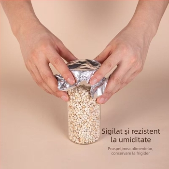 Hârtie de copt cu silicon alimentară și folie de aluminiu, pentru cuptor și air fryer, potrivită pentru grătar și coacere