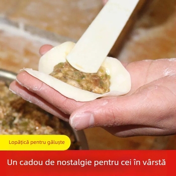 Lingură de umplere pentru colțunași din os de vită și unealtă pentru colțunași și wonton