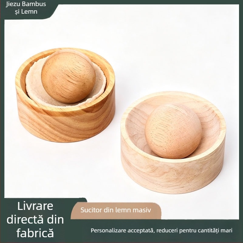 Moldă circulară din lemn pentru foi de găluște și unelte manuale de întins aluatul, pentru uz casnic