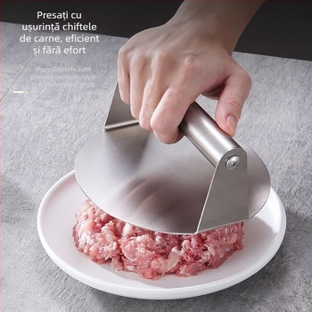 Presă circulară pentru foi de gyoza din oțel inoxidabil, ustensilă de bucătărie pentru acasă, formă pentru chifteluțe de burger
