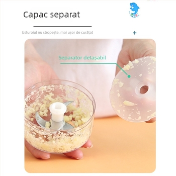 Presă de usturoi manuală și zdrobitor, mini, pentru uz casnic