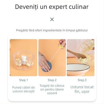 Presă de usturoi manuală și zdrobitor, mini, pentru uz casnic