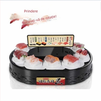 Mașină de tăiței cu tub de bambus, mini mașină de tăiței pentru uz casnic, mașină pentru tăiței reci, stație spirală pentru sushi desert