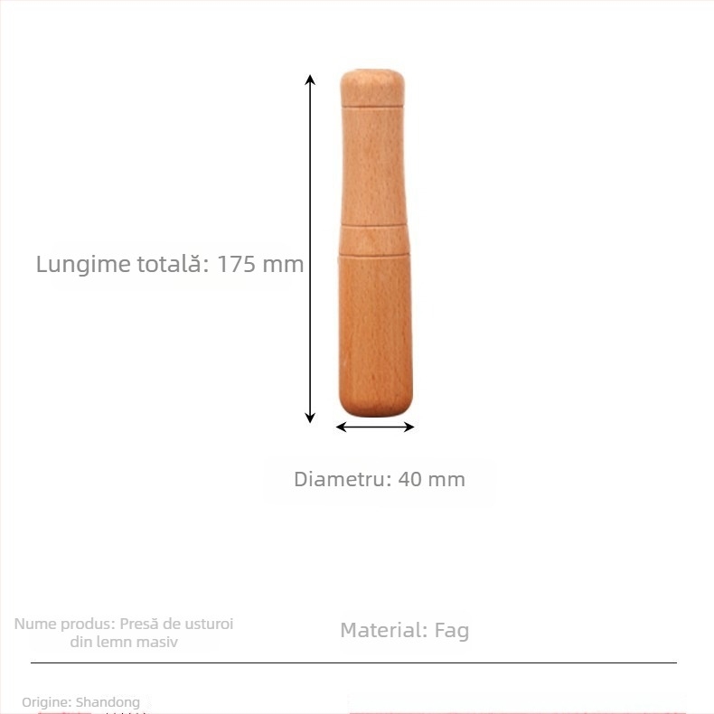 Zdrobitor de usturoi din lemn, instrument manual de bucătărie