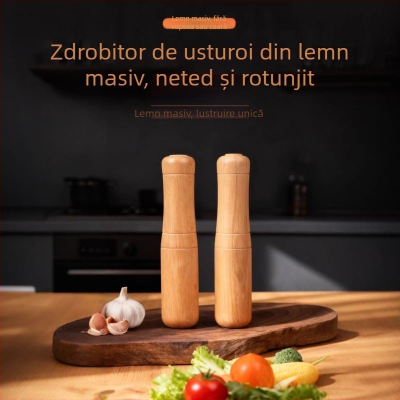 Zdrobitor de usturoi din lemn, instrument manual de bucătărie