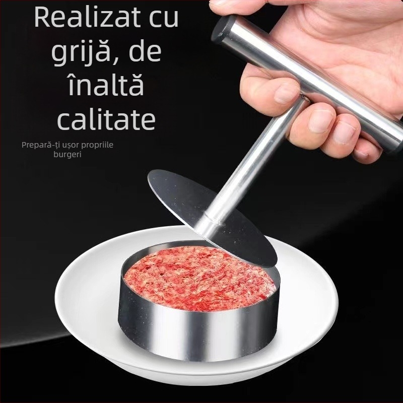 Presă circulară din oțel inoxidabil pentru clătite și formă de aluat pentru foi de gyoza, pentru burgeri și bile de orez