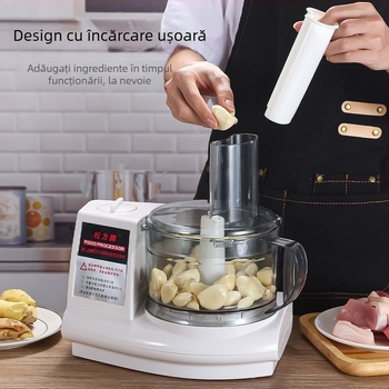 Măcinător electric de usturoi, zdrobitor și tocat, model ST-390, aparat de bucătărie multifuncțional