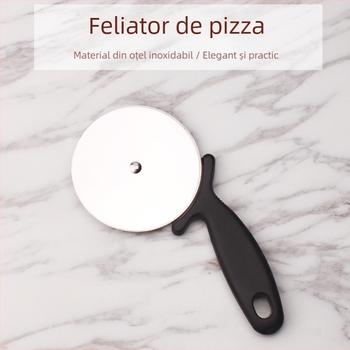 Tăietor de pizza cu roată, lamă din oțel inoxidabil 430, mâner din plastic alimentar, lamă de 98 mm