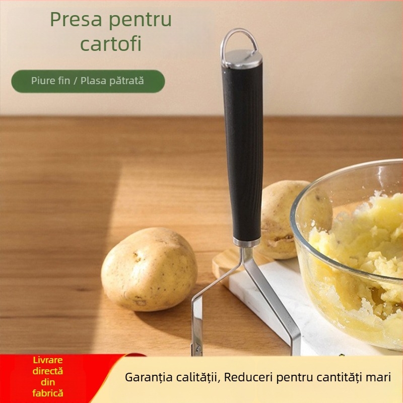 Zdrobitor manual pentru cartofi din oțel inoxidabil – ustensilă de bucătărie multifuncțională pentru piure și hrana bebelușului
