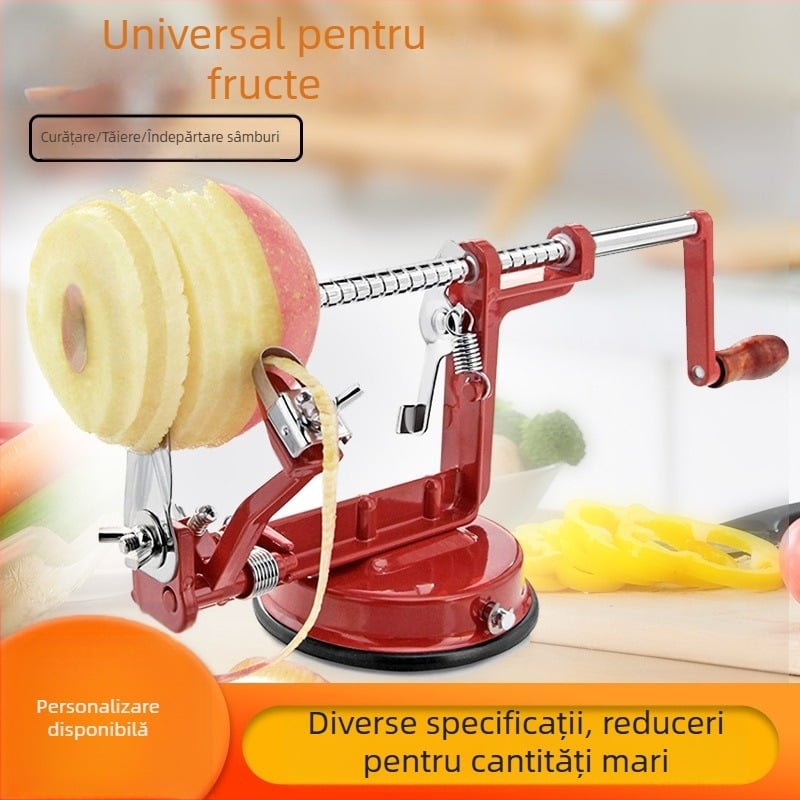 Curățător manual trei în unu pentru mere și fructe, dispozitiv multifuncțional