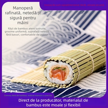 Covoraș din bambus pentru rularea sushi