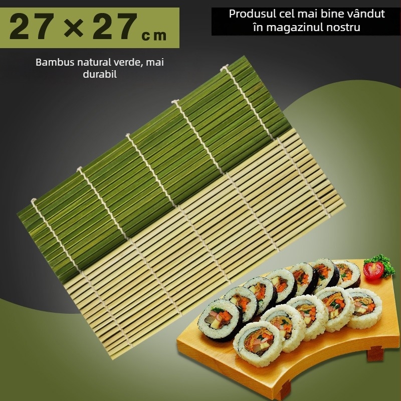 Covoraș din bambus pentru rularea sushi