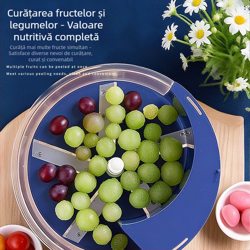 Mașină electrică de decojit fructe și legume, cu decojit de struguri, pentru uz casnic și profesional; potrivită pentru magazine de fructe și ceai cu lapte.