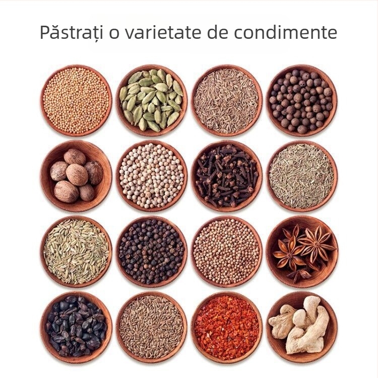 Recipient pentru condimente cu plasă fină din oțel inoxidabil – rezistent la umezeală, pentru pudră de condimente, pentru grătar, supe și gătire lentă