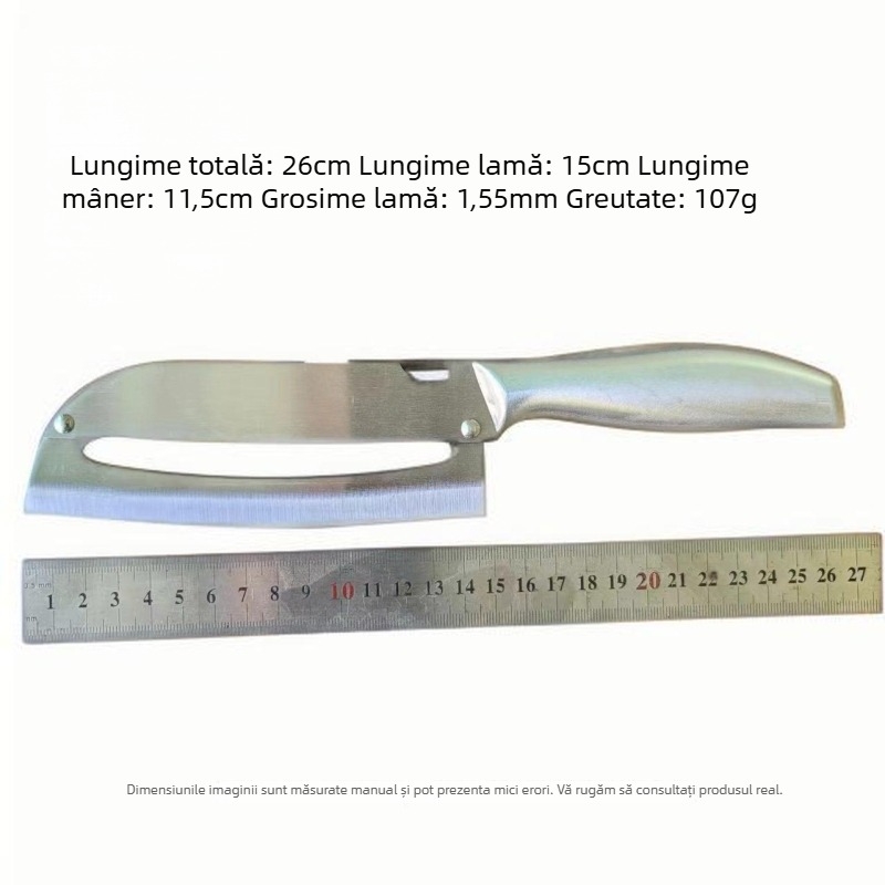 Instrument de curățare și feliere din oțel inoxidabil, unelte de bucătărie pentru fructe, 2 în 1