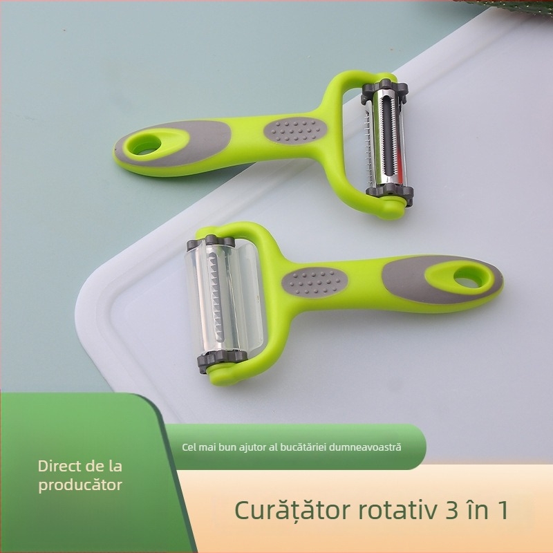 Curățător multifuncțional pentru fructe și legume, oțel inoxidabil, ustensilă de bucătărie