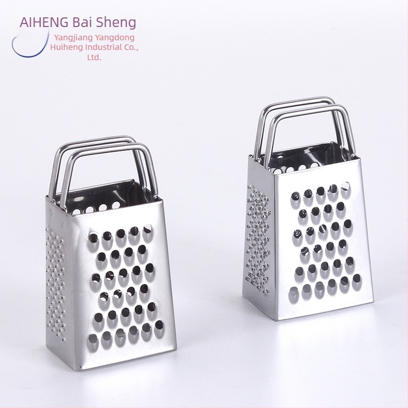 Răzuitor personalizat din oțel inox cu mâner din sârmă, răzuitor cu patru fețe, răzător compact pentru brânză și coajă de lămâie, ustensilă de bucătărie