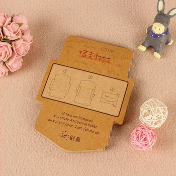 Carnet creativ în stil coreean, cu design retro de plic, foi de notițe detașabile, note desenate în stil caricatură