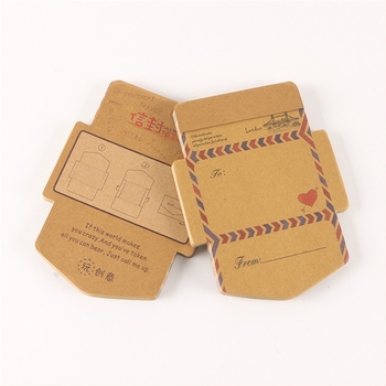 Carnet creativ în stil coreean, cu design retro de plic, foi de notițe detașabile, note desenate în stil caricatură