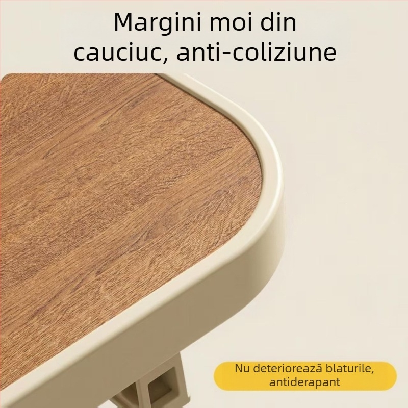 Tocător dublu fațet din lemn de abanos, cu suport și piatră de ascuțit