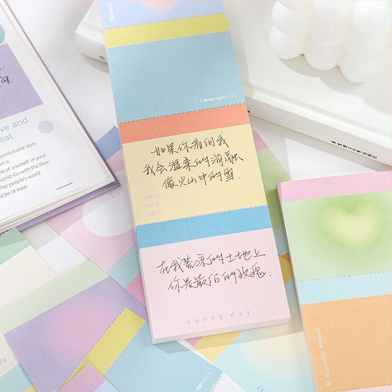 Note adezive Color Dream pentru jurnal – stil minimalist, proaspăt