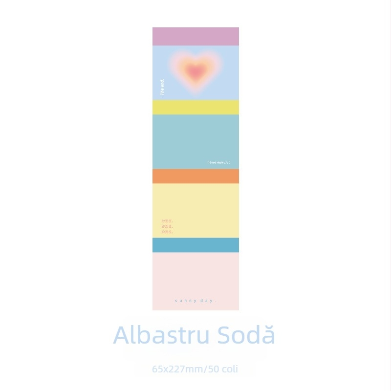Note adezive Color Dream pentru jurnal – stil minimalist, proaspăt