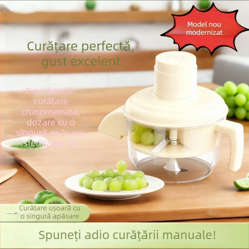 Mașină automată de decojit struguri și usturoi, dispozitiv electric pentru fructe
