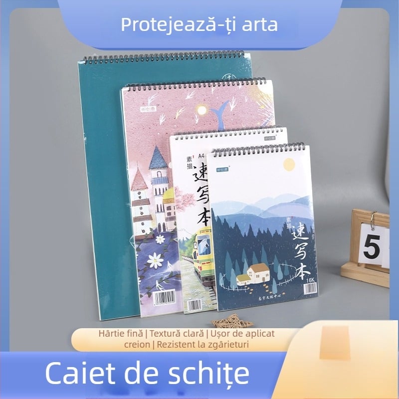 New Ideas caiet de schițe cu spiral dublu — caiet portabil pentru desen și schițe