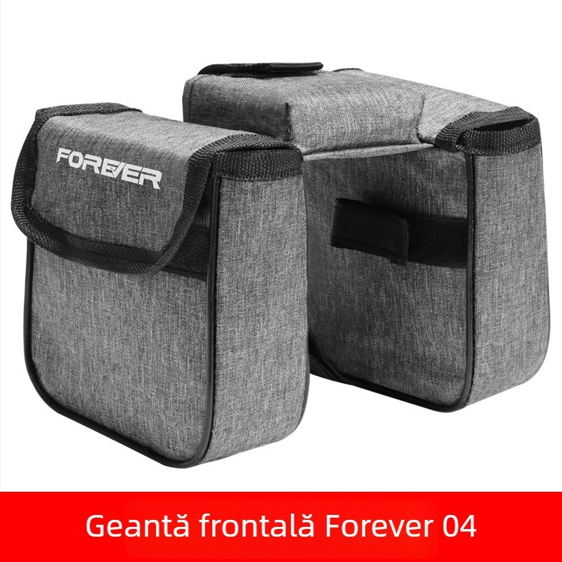Geantă frontală pentru cadrul bicicletelor de munte și oraș – set complet de accesorii pentru ciclism
