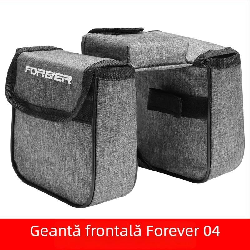 Geantă frontală pentru cadrul bicicletelor de munte și oraș – set complet de accesorii pentru ciclism