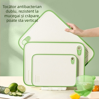 Set de tocătoare antibacteriene și rezistente la mucegai pentru bucătărie – plăci de tăiat din plastic pentru fructe și legume