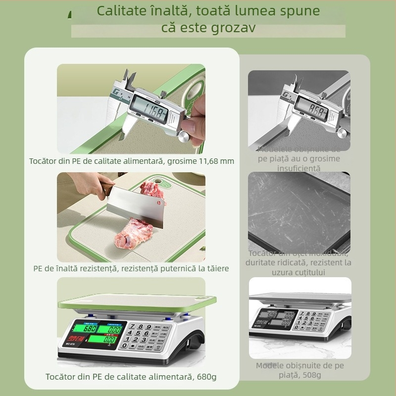 Set de tocătoare antibacteriene și rezistente la mucegai pentru bucătărie – plăci de tăiat din plastic pentru fructe și legume
