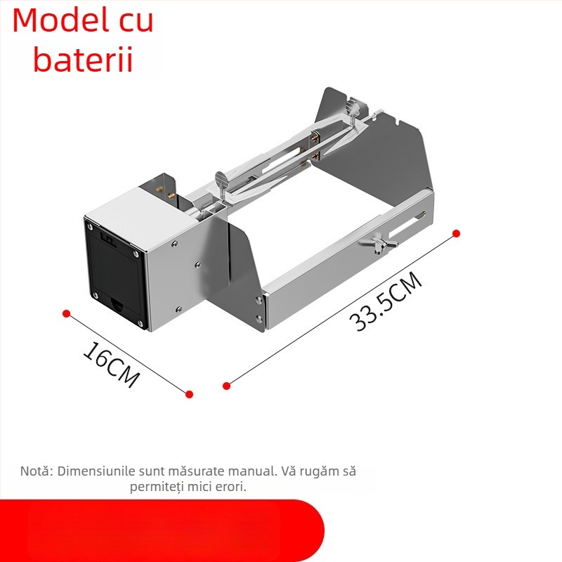 Grill fluture rotativ, coș circular pentru grătar din oțel inoxidabil 304
