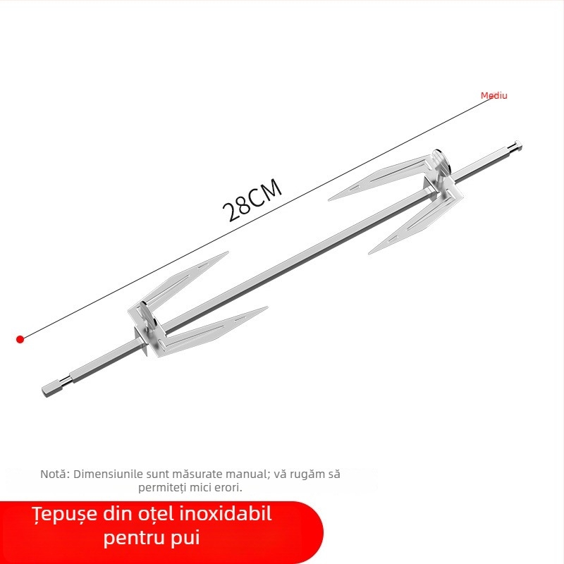Grill fluture rotativ, coș circular pentru grătar din oțel inoxidabil 304