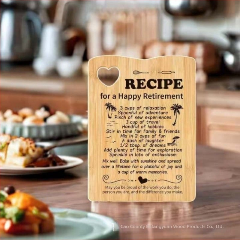 Tocător din bambus, portabil, cu două fețe, pentru bucătărie și restaurant, potrivit pentru fructe, pâine și carne