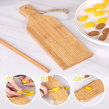 Planșetă din lemn pentru aluat de paste – placă de frământat paste pentru uz casnic