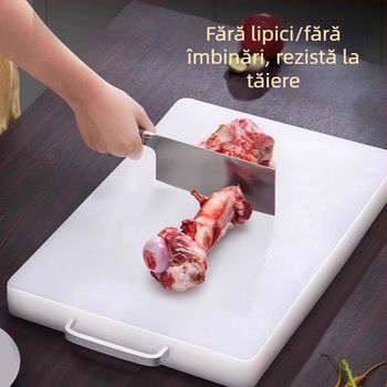 Placă de tăiat din plastic antibacteriană și rezistentă la mucegai, îngroșată, pentru fructe și legume, PE